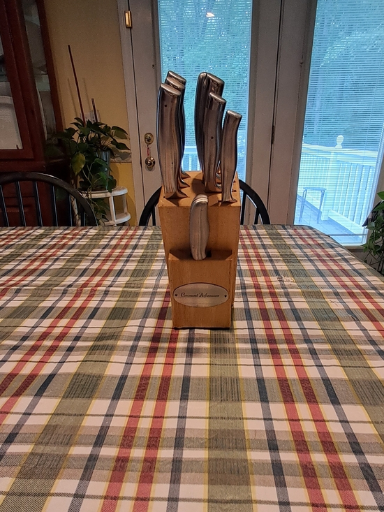 Command Performance Other - Command Performance Stainless Steel Knife Set in Wooden Block